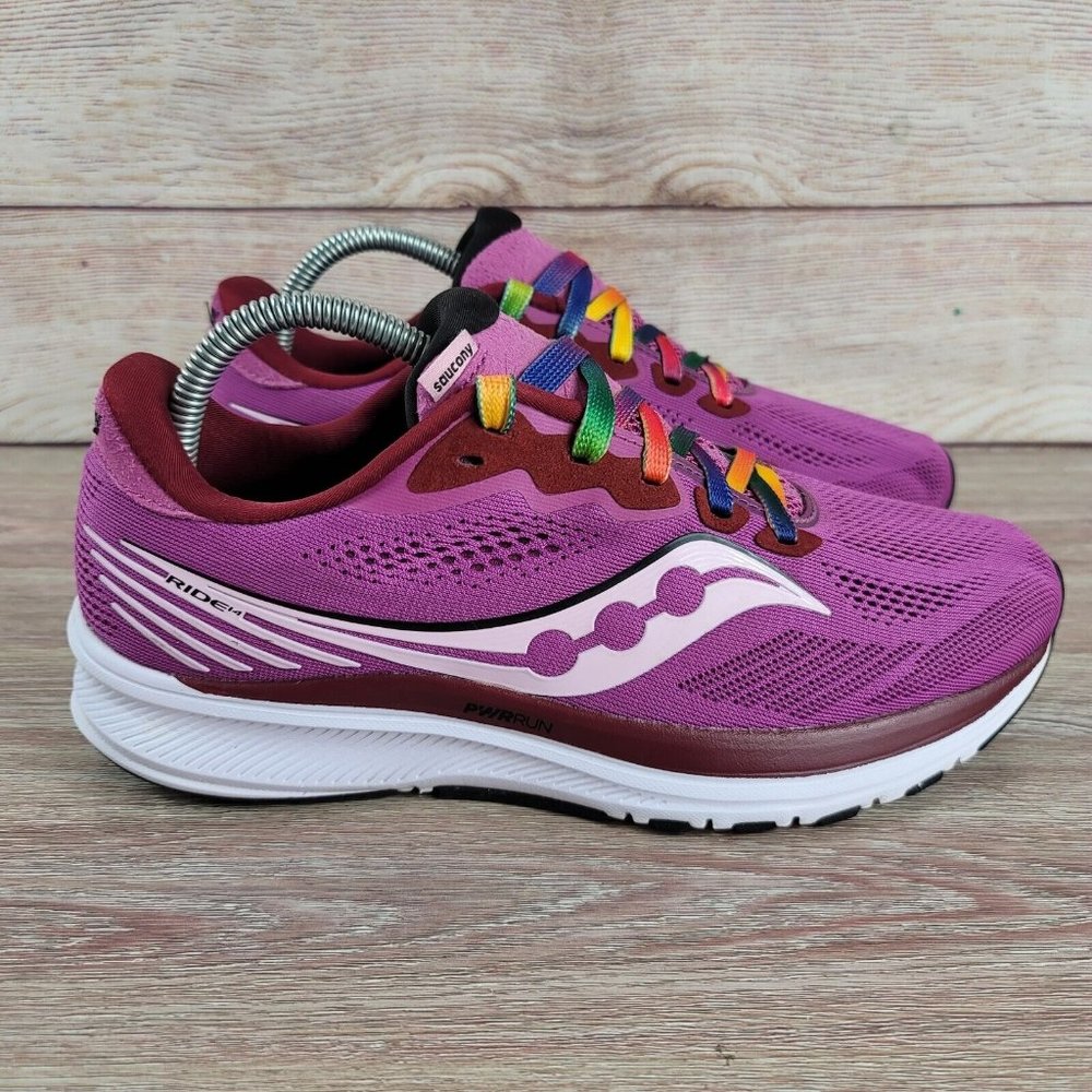 Saucony Ride 14 Running Shoes Women's Size 9 Athletic Training Gym Sneakers